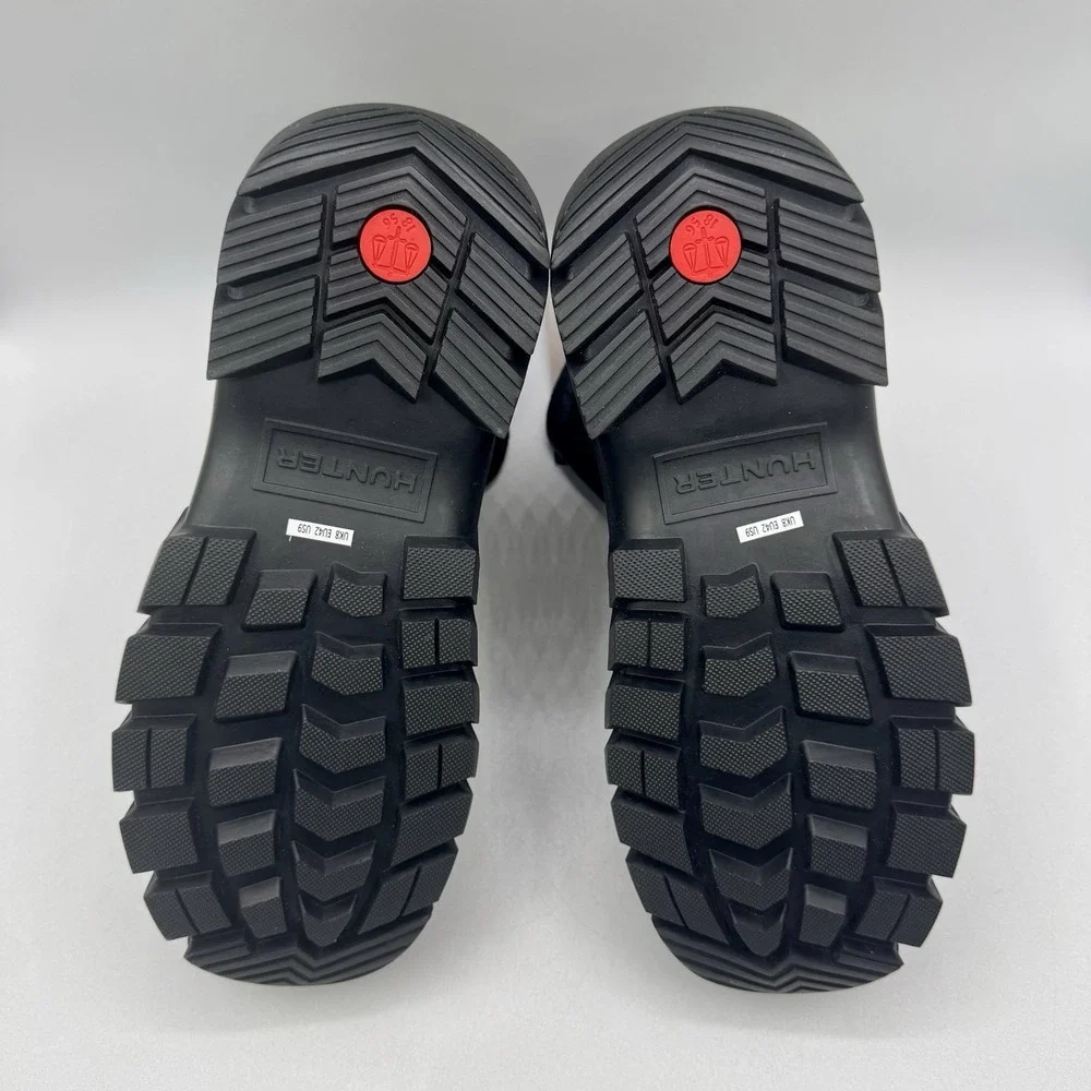 Hunter Intrepid Insulated Boots Men's Size 9 Black Nylon Rubber